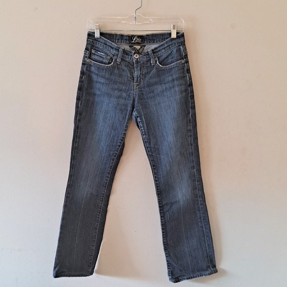 Lucky Brand Dark Wash Mid Rise Straight Leg Denim Jeans - Womens Size 2 | 26 - Picture 1 of 11